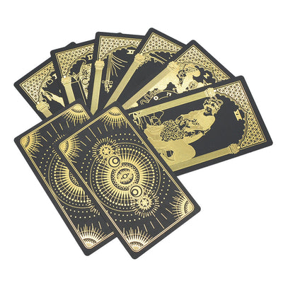 Olivenorma Bronzierende Schwarze Goldfolien-Tarotkartendecks