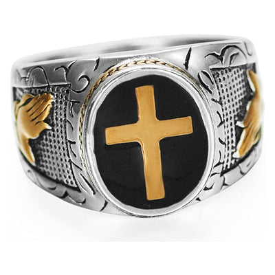 Olivenorma Kreuz Symbol Vintage Ring