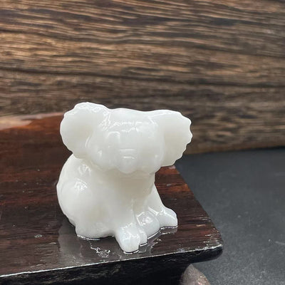 Olivenorma 1.2 Zoll geschnitzte niedliche Koala-Figur Edelsteindekoration