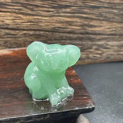 Olivenorma 1.2 Zoll geschnitzte niedliche Koala-Figur Edelsteindekoration