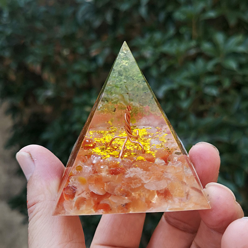 Olivenorma Sonnenstein Peridot Lebensbaum Orgon Pyramide