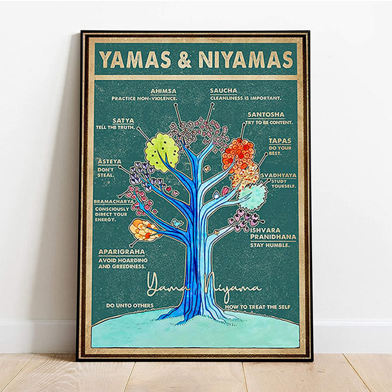 Olivenorma Yoga Tree Of Life Poster