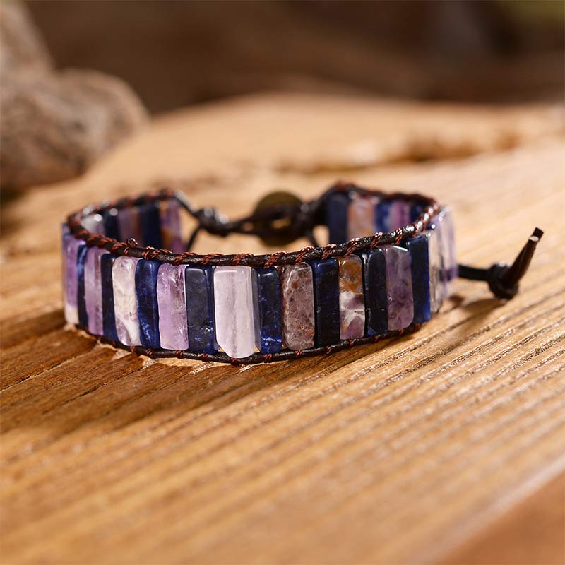 Amethyst-Lapislazuli-Armband 