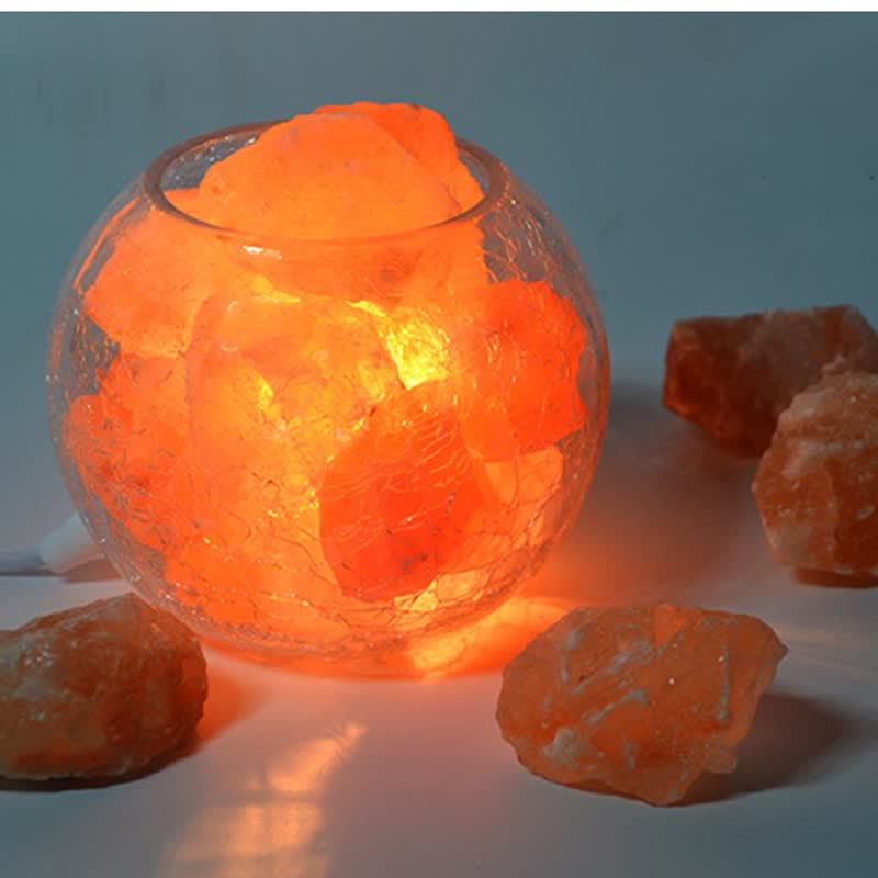 Olivenorma Kreative Eiskracken-Glas-Tank Himalaya-Pink-Salzlampen