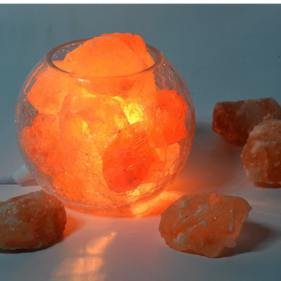 Olivenorma Kreative Eiskracken-Glas-Tank Himalaya-Pink-Salzlampen