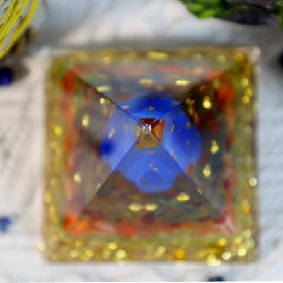 Karneol Lapis Lazuli Mmushroom Orgon Pyramide