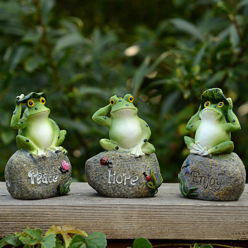 Olivenorma "Hoffnung, Genießen & Frieden" - Pastoral Frog Home Decor