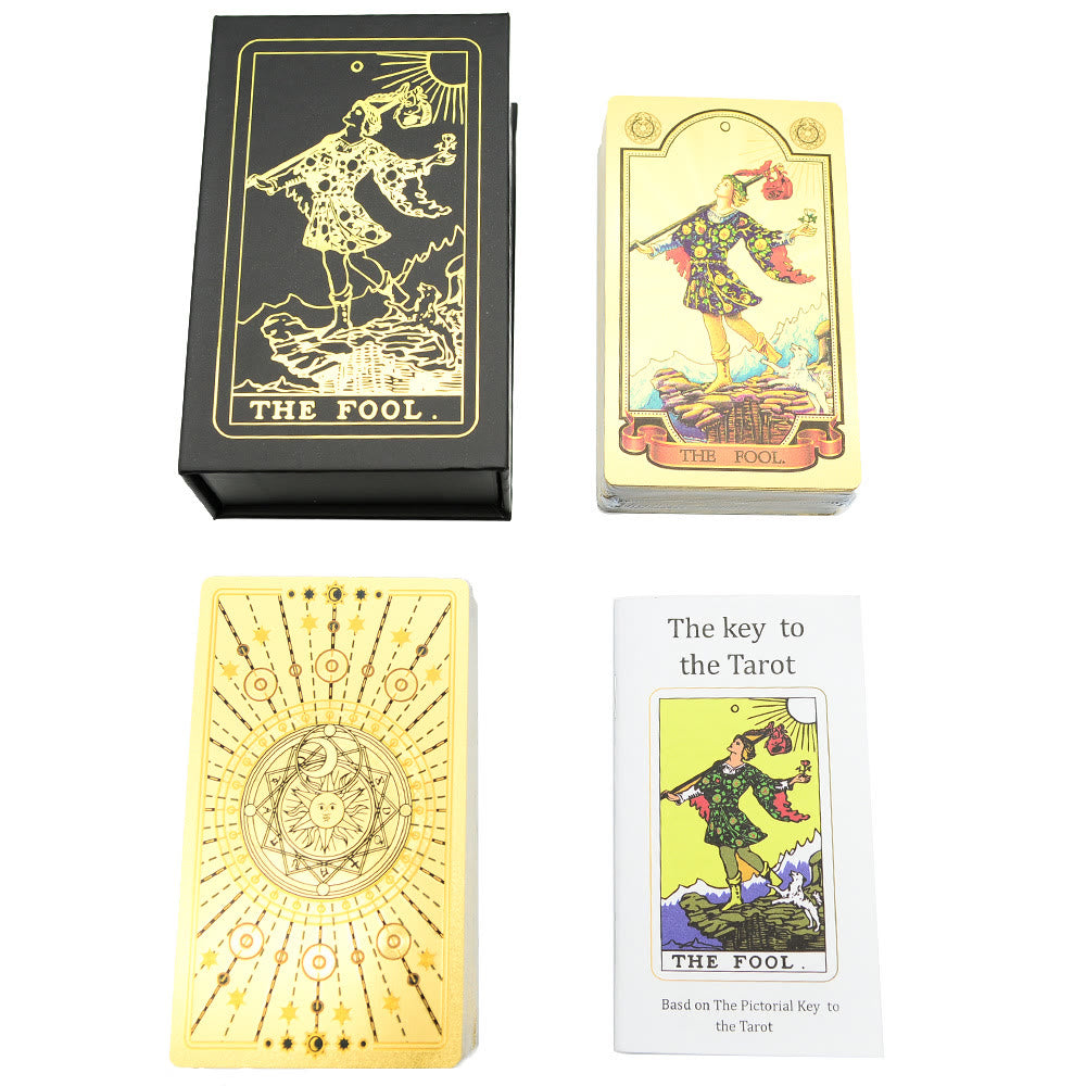 Olivenorma 80ps "Der Narr" Waite Sun Moon Tarot Karten