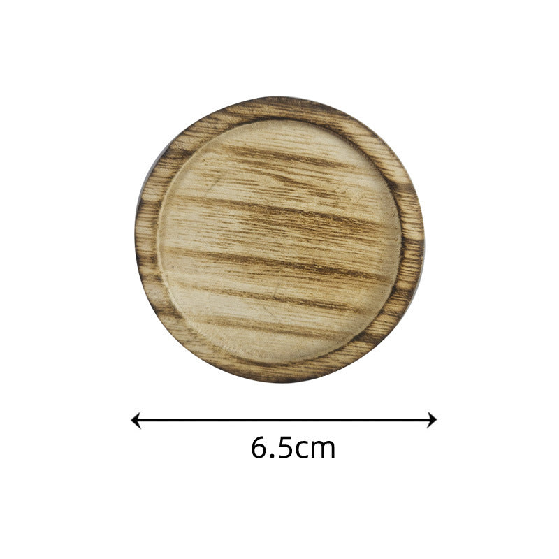 Olivenorma Pentagramm Holz Einzelne Scheibe Kerzenhalter Dekoration