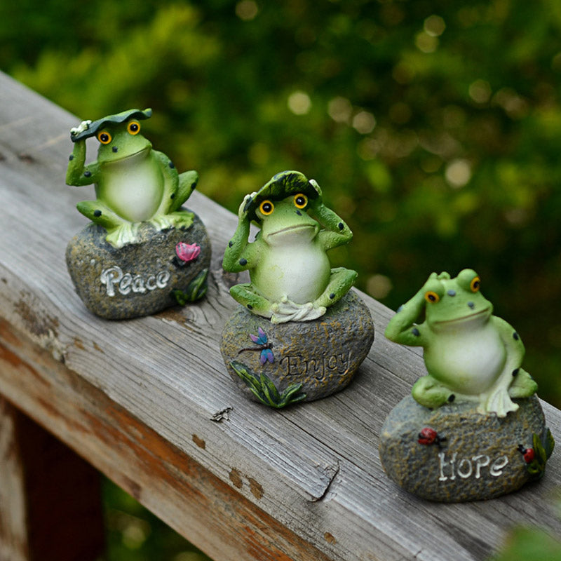 Olivenorma "Hoffnung, Genießen & Frieden" - Pastoral Frog Home Decor