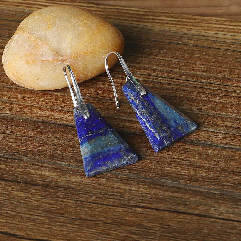 (Ausverkauf 30% RABATT / CODE: OFF30) - Natürliche Lapis-Lazuli-Kristall-Ohrringe