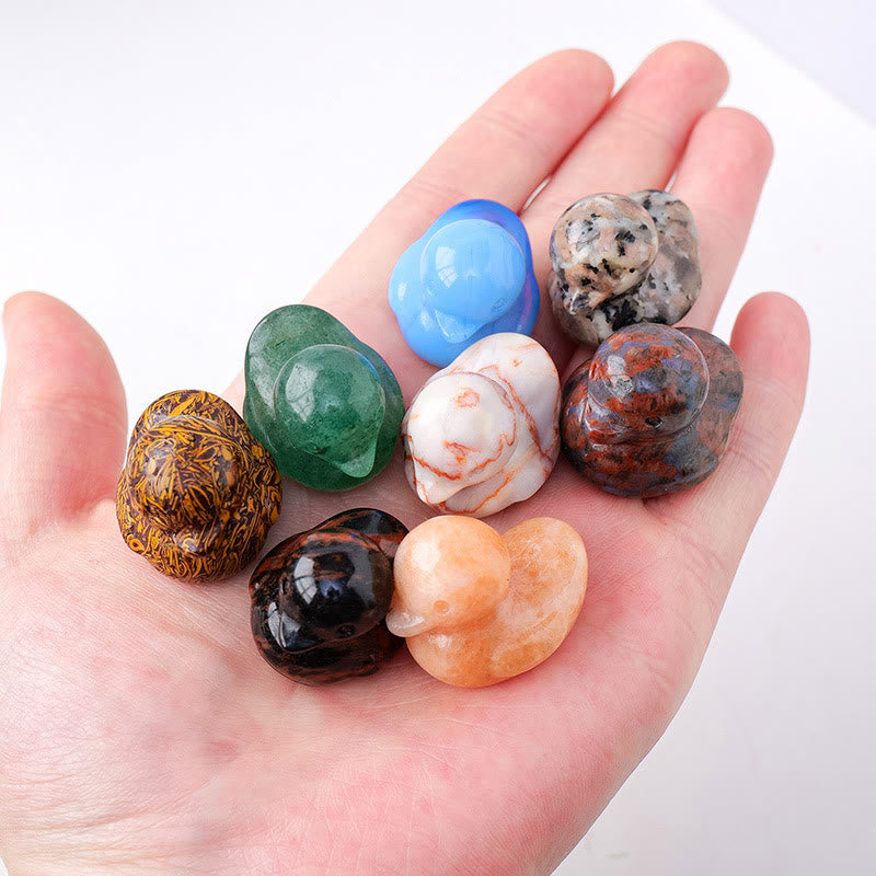 Olivenorma 1,2 Zoll Quarzkristall-Entenschnitzerei Edelsteindekoration - image 49