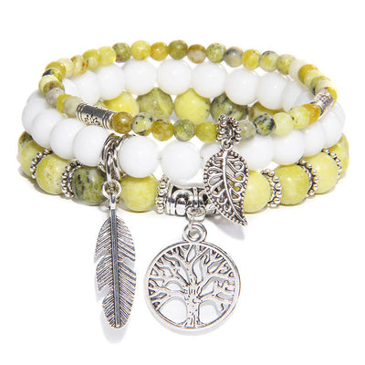 Olivenorma "Nature's Healing Moments" Lebensbaum 3-teiliges Armband-Set 