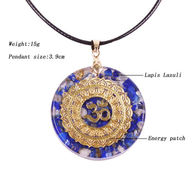 Olivenorma Bewusstsein erhöhen - Lapis Lazuli Orgone Energy Halskette 