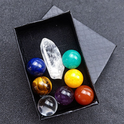 Chakra Regenbogen Ball Kristall Set 