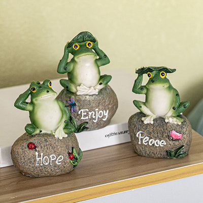 Olivenorma "Hoffnung, Genießen & Frieden" - Pastoral Frog Home Decor