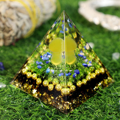 Peridot Lapislazuli Pilz Orgon Pyramide