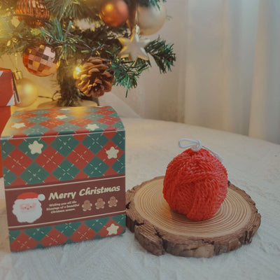 Olivenorma Gravierte Handschuhe Garnknäuel Weihnachtssocke Kerze 