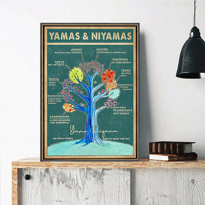 Olivenorma Yoga Tree Of Life Poster