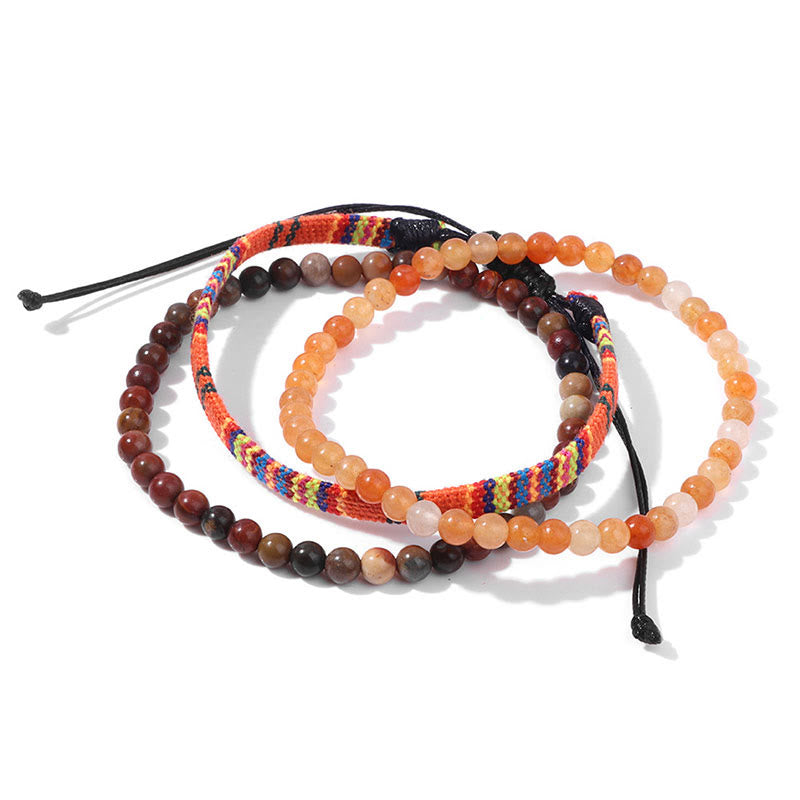 Olivenorma Bohemia Afrika Türkis Kristall Armband Set 