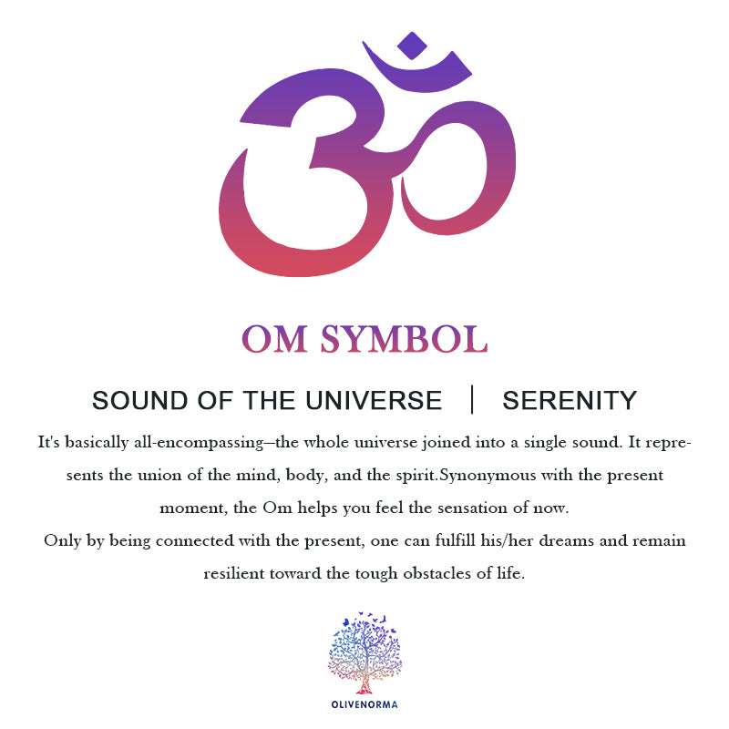 Olivenorma Chakra Naturkristallstein OM Symbol Autodekoration 