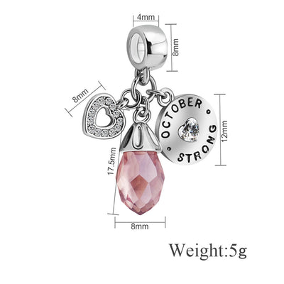 Olivenorma Diamant Herzanhänger Geburtsstein Halskette