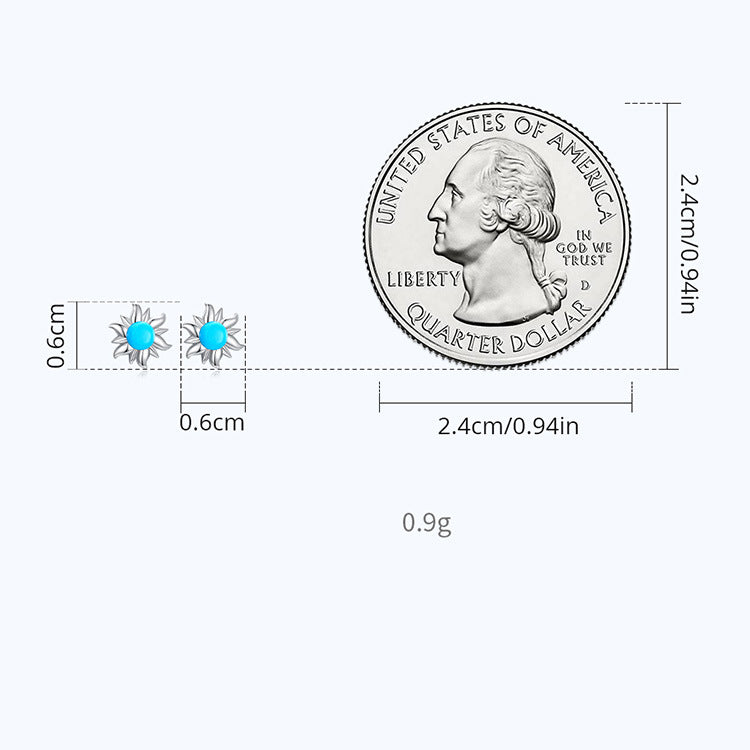 Olivenorma Türkis Böses Auge Sonnen Kreuz Ohrstecker Ohrringe