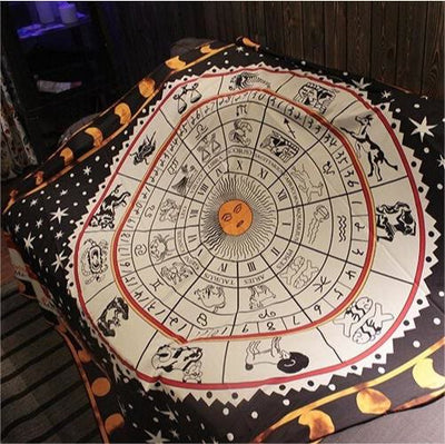 Olivenorma Tarot Tischdecke Hexe Polyester Wandteppich