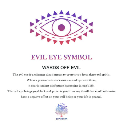 Olivenorma Hamsa Evil Eye Halskette aus Titanstahl 