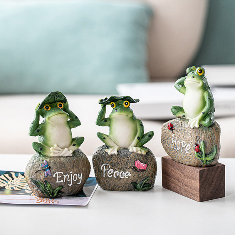 Olivenorma "Hoffnung, Genießen & Frieden" - Pastoral Frog Home Decor