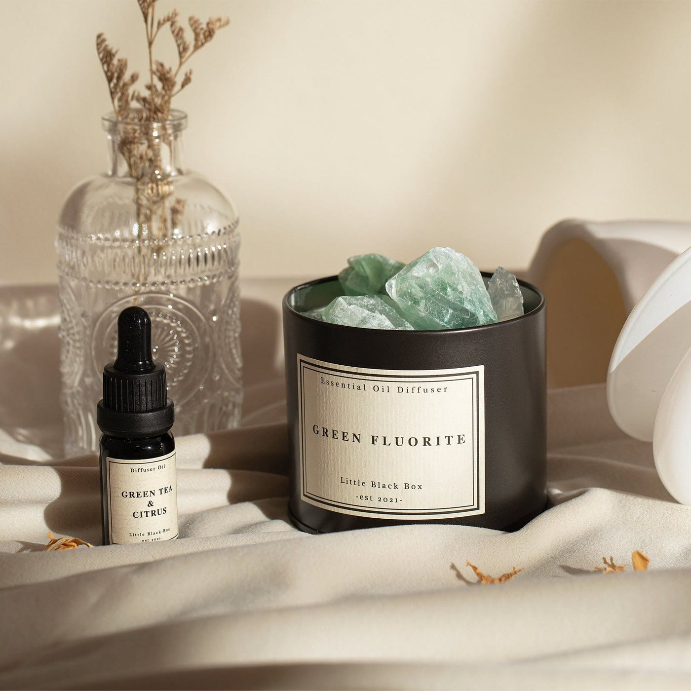 Olivenorma Diffusor-Stein Ätherisches Öl Kristall-Aromatherapie Geschenkbox