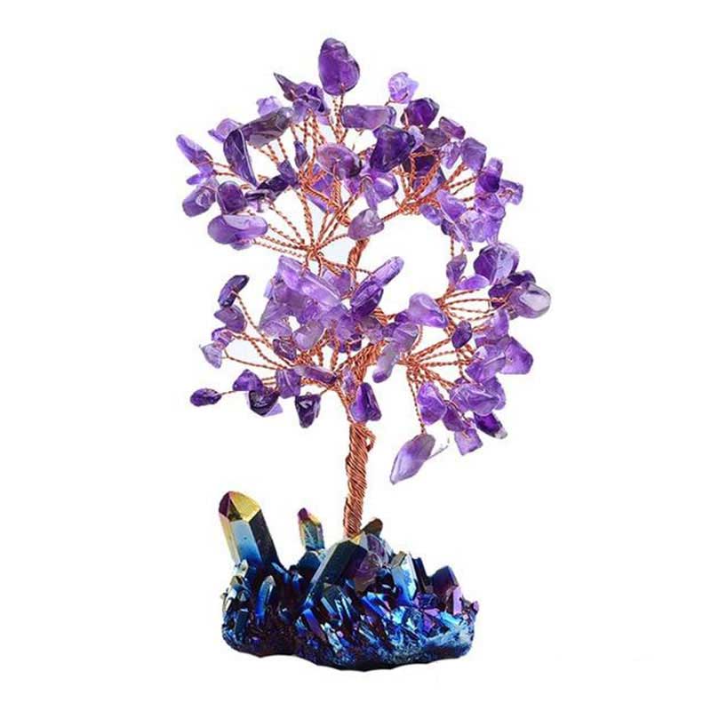 Olivenorma Amethyst Orgone Meditation Feng Shui Baum der Reinigung