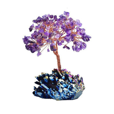 Olivenorma Amethyst Orgone Meditation Feng Shui Baum der Reinigung