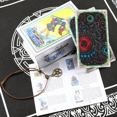 Olivenorma Bronzing Cosmic Red Sun Tarot-Kartendeck - Kosmisches Rotes Sonne Silber Tarot Kartendeck - image 0