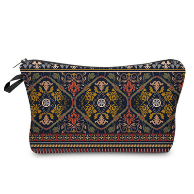 Olivenorma Mandala Muster Reise-Make-up Kosmetiktasche