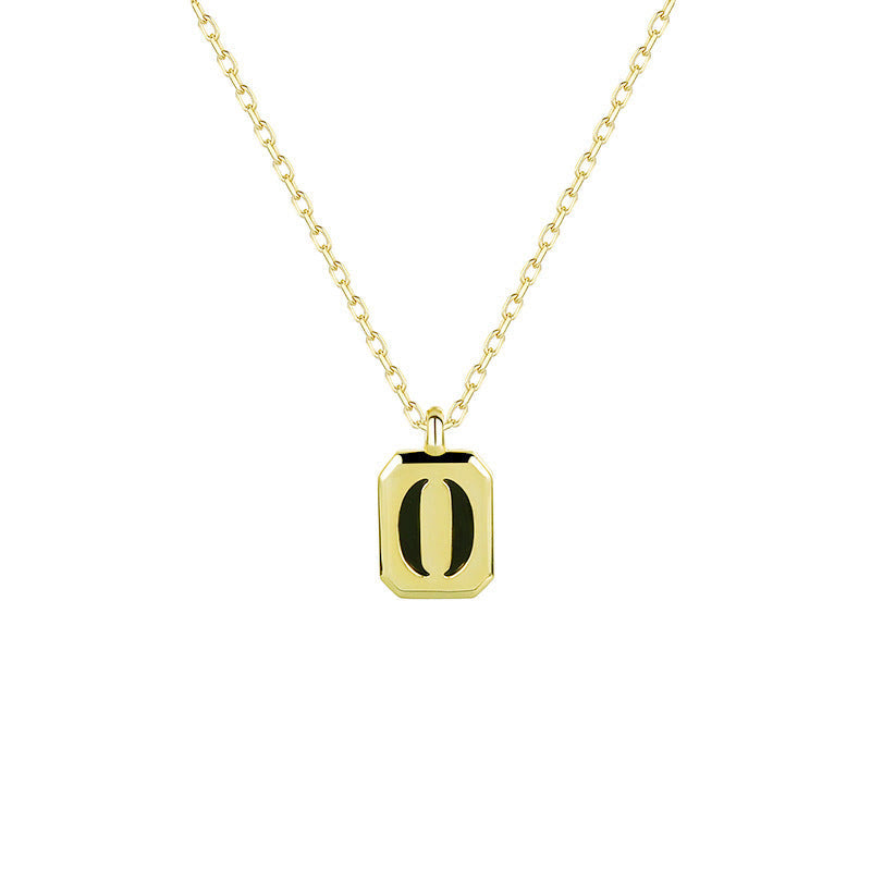 Olivenorma anpassbare Gold Initial Halskette