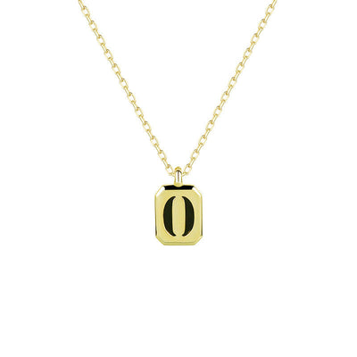 Olivenorma anpassbare Gold Initial Halskette