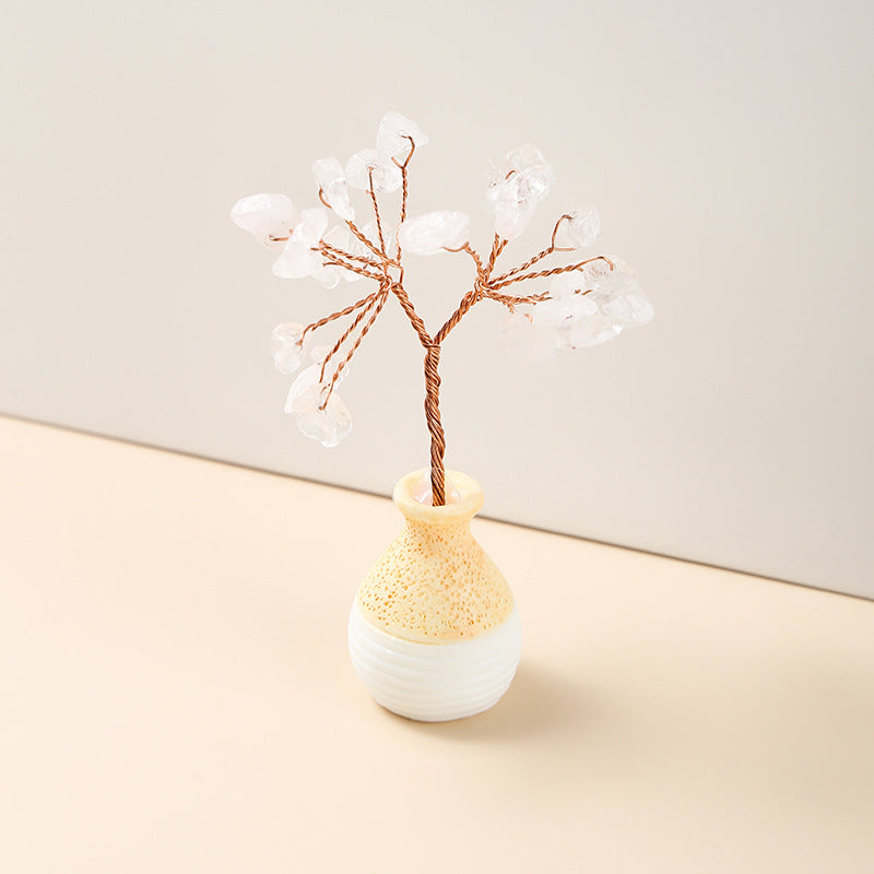 Olivenorma Crystal Gravel Vase Feng Shui Baum