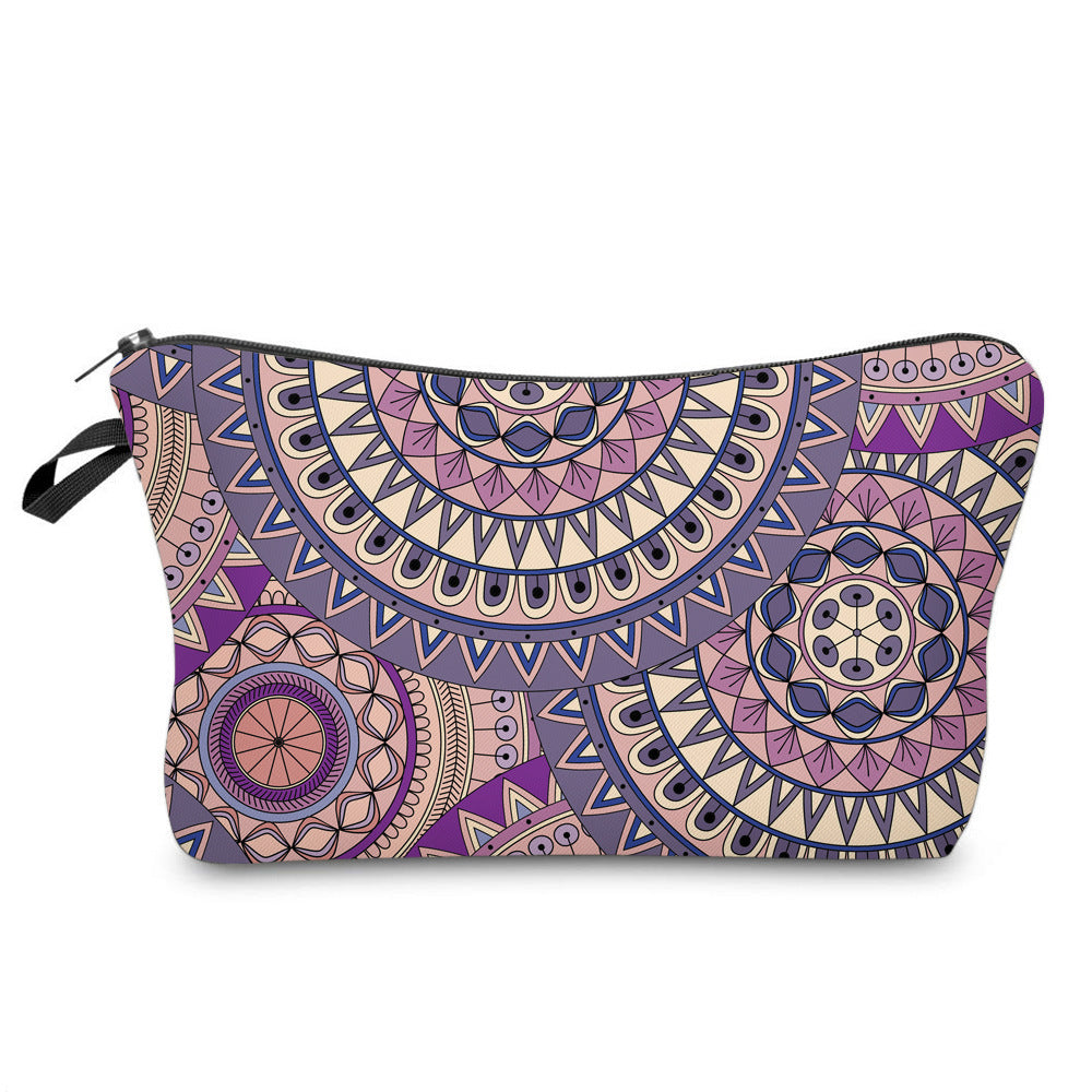 Olivenorma Mandala Muster Reise-Make-up Kosmetiktasche