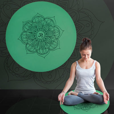 Olivenorma 60 cm Meditation Om Lotus Symbol Yoga Mat