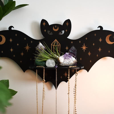 Olivenorma Celestial Bat Altar Kristallregal