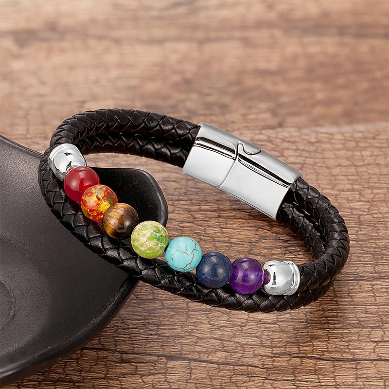 Armband mit natürlichen Kristallchakrabalance