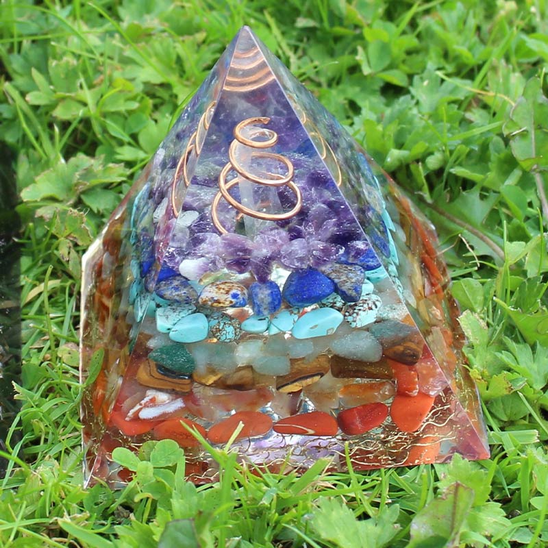 Olivenorma Natural Chakra Friedliche Orgon-Pyramide