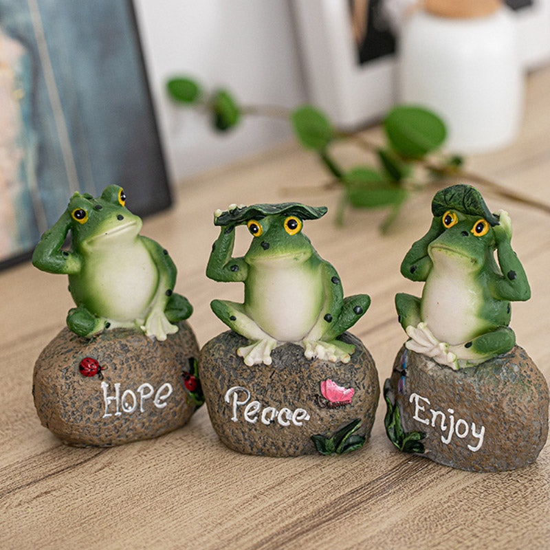 Olivenorma "Hoffnung, Genießen & Frieden" - Pastoral Frog Home Decor