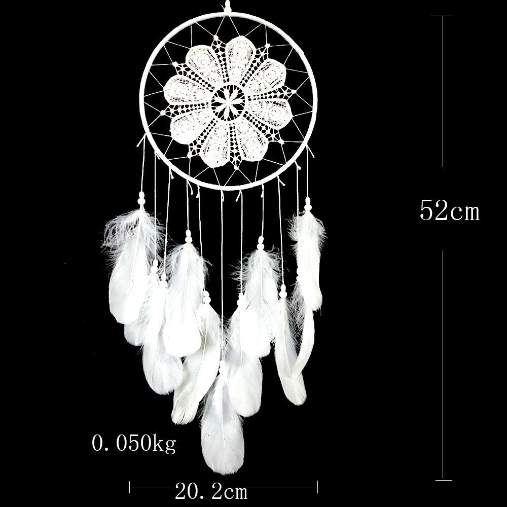 Olivenorma handgewebter Boho-Traumfänger