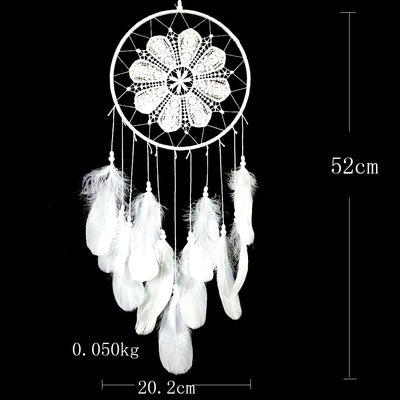 Olivenorma handgewebter Boho-Traumfänger 