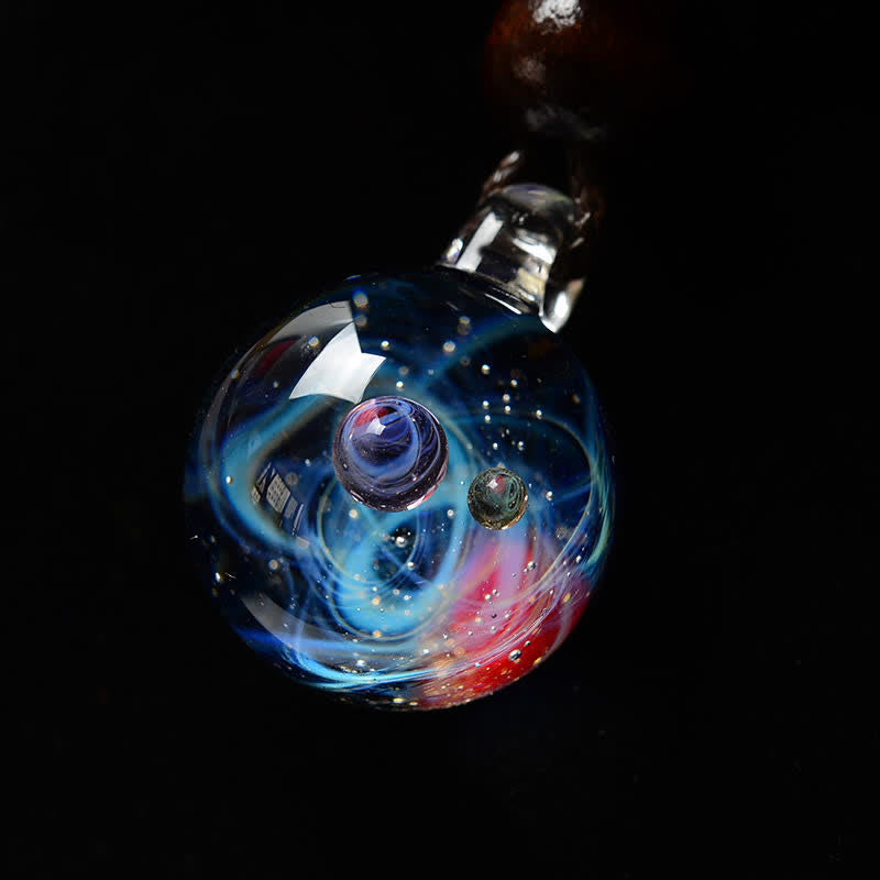 Olivenorma Fancy Cosmic Starry Sky Glashalskette 