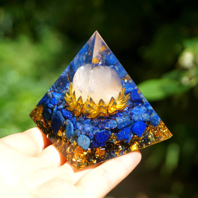 Olivenorma Rosenquarz Kugel Lapislazuli Lotus Orgon-Pyramide 