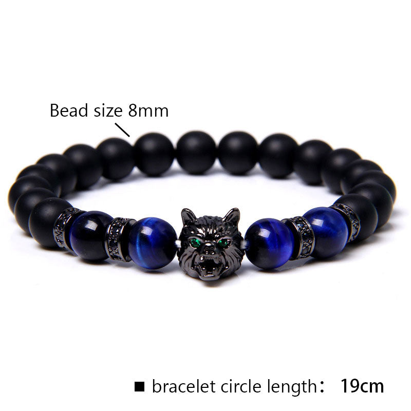 Olivenorma Lapislazuli Wolf Armband 