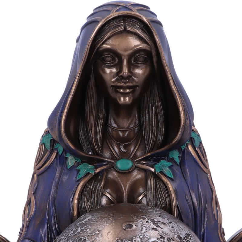 Olivenorma Triple Moon Goddess Statue Dekoration